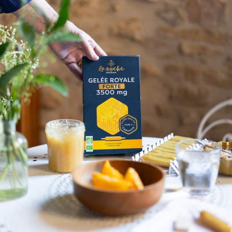 Dietaroma La Ruche Gelée Royale Forte 3500mg 20 Ampoules Énergie Immunité - Image 2