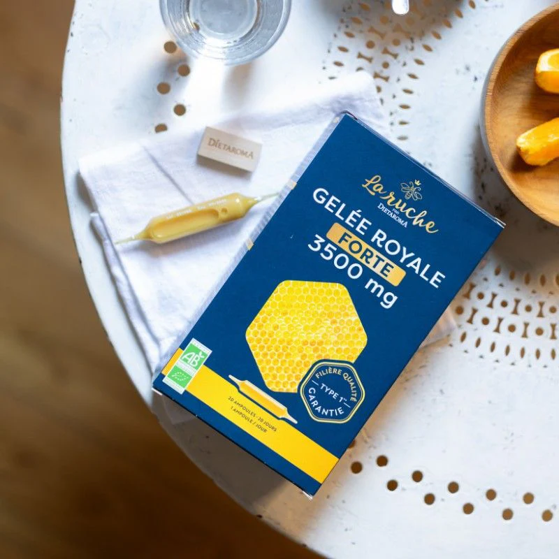 Dietaroma La Ruche Gelée Royale Forte 3500mg 20 Ampoules Énergie Immunité - Image 3
