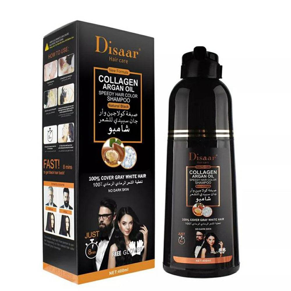 Disaar Collagen Argan Oil Shampoo Color Natural Black 400ml