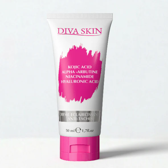 DIVA SKIN Crème Dépigmentante Anti-Taches 50ml Éclaircissant Unifiant Teint Lumineux Hyperpigmentation