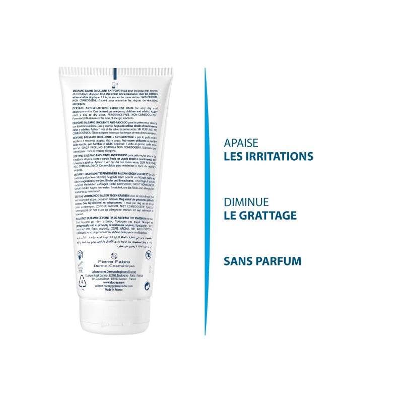 DUCRAY Dexyane Baume Émollient Anti-Grattage 200ml - Peaux Très Sèches - Image 4