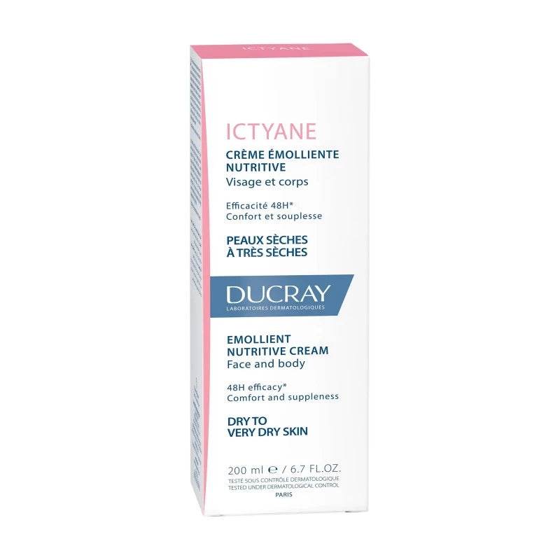 DUCRAY Ictyane Crème Émolliente Nutritive 200ml - Corps Peaux Très Sèches - Image 3