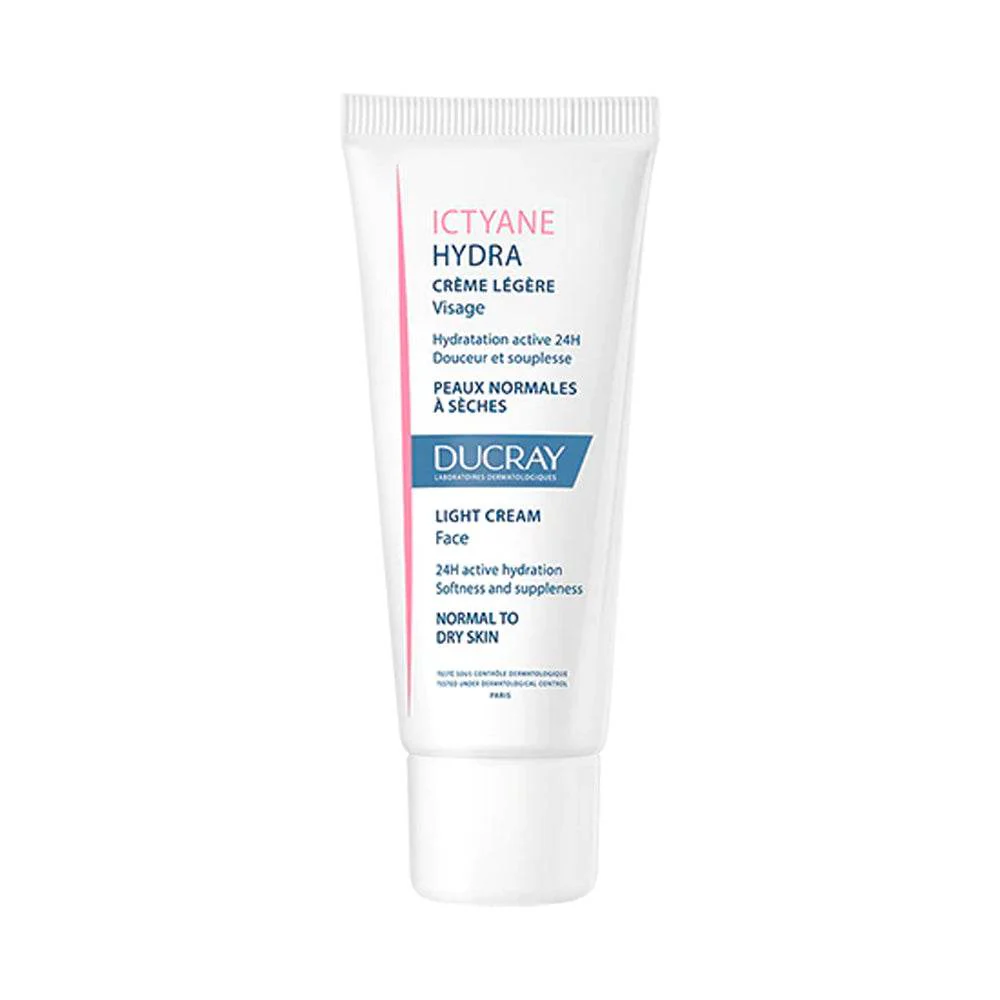 DUCRAY Ictyane Hydra Crème Légère Visage 40ml - Peaux Normales à Sèches