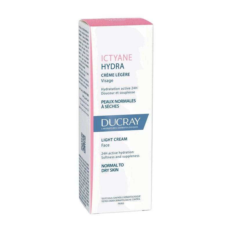 DUCRAY Ictyane Hydra Crème Légère Visage 40ml - Peaux Normales à Sèches - Image 3