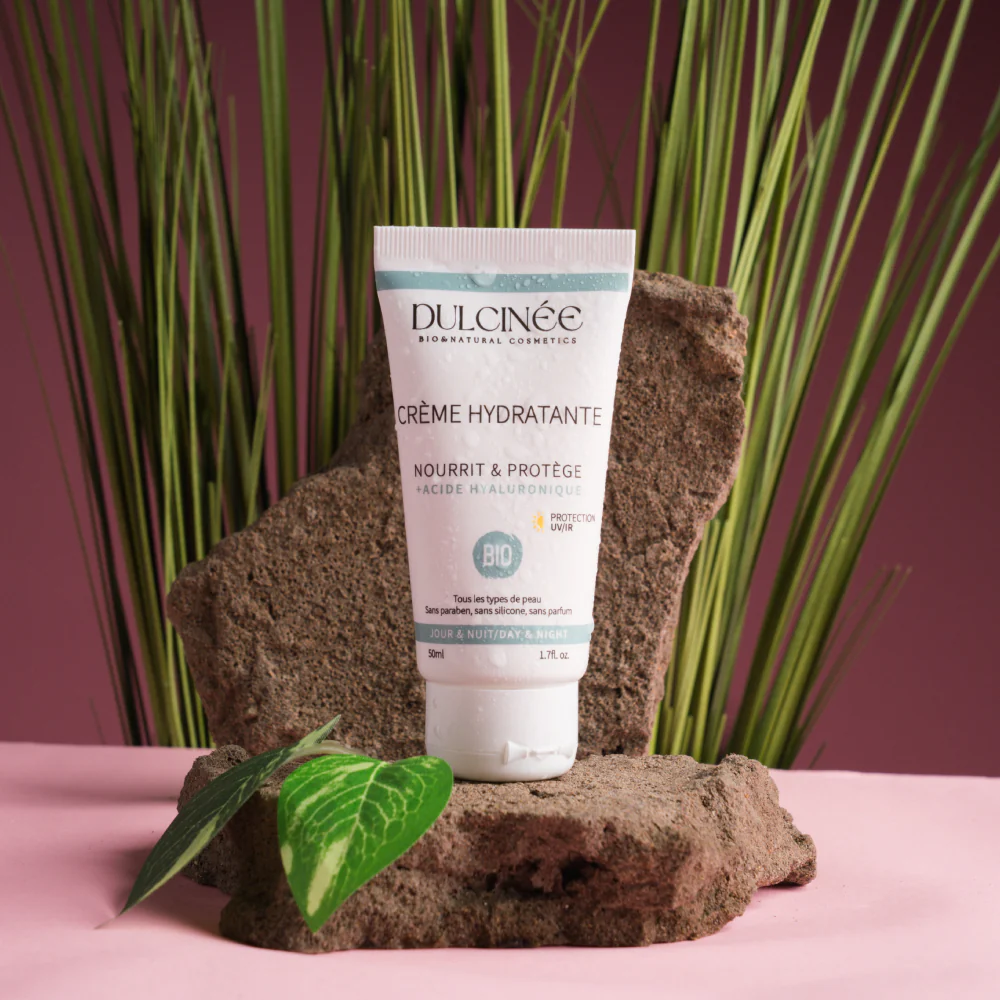 DULCINEE Crème Hydratante Jour & Nuit 50ml Crème Visage Hydratation 24H Confort Douceur Éclat Naturel - Image 2