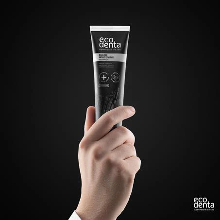 ECODENTA Dentifrice Blanchissant Charbon Actif 100ml Soin Dentaire Blancheur Naturel - Image 3