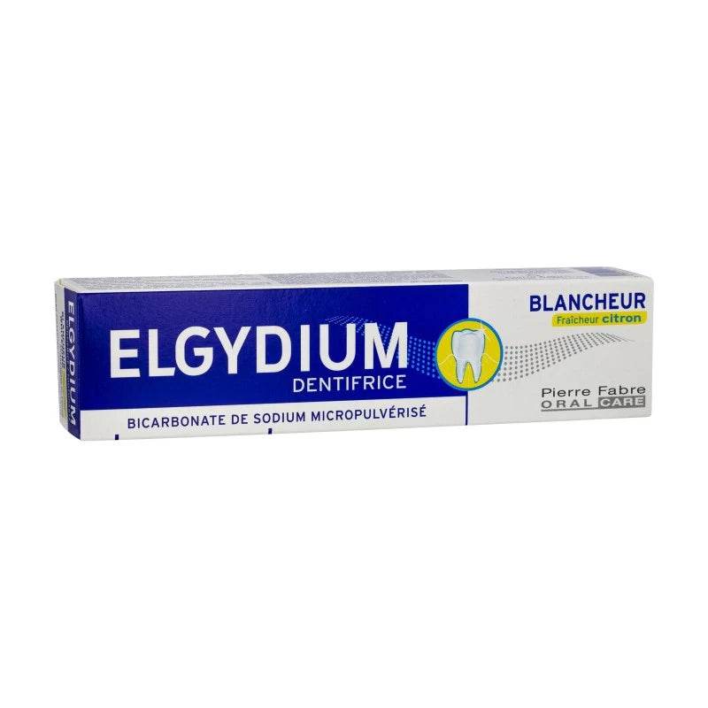 ELGYDIUM Blancheur Fraîcheur Citron Dentifrice Blanchissant Élimination Taches Haleine Fraîche 75ml - Image 3