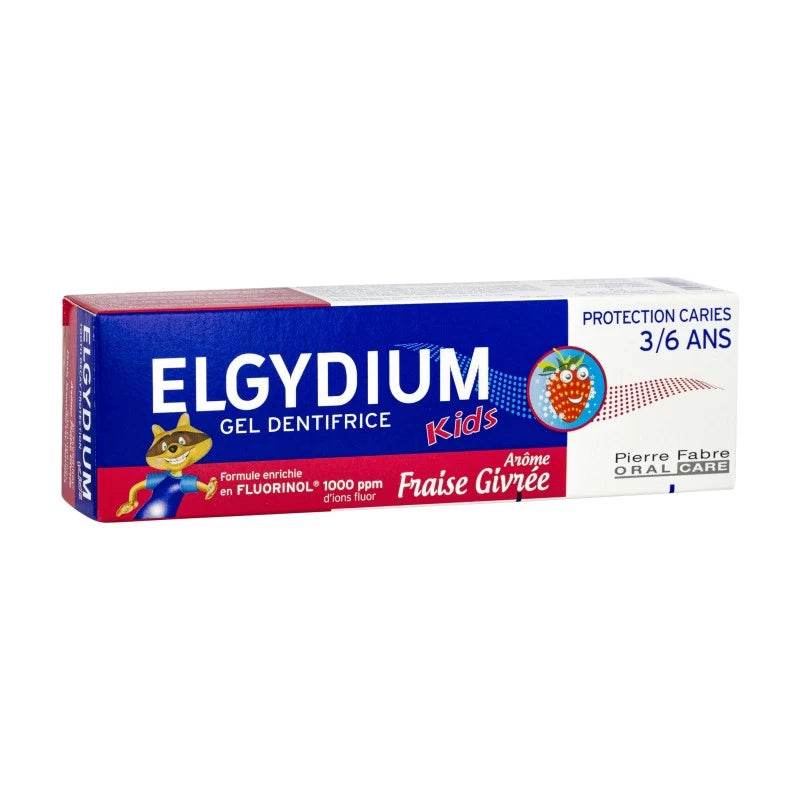 ELGYDIUM Kids Fraise Givrée - Dentifrice 3-6 ans 50ml | Protection Dents de Lait - Image 3