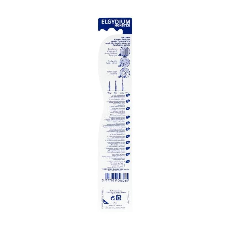 ELGYDIUM Kids Monster Brosse à Dents Enfant 2-6 ans Ludique Design Amusant Brins Souples - Image 3