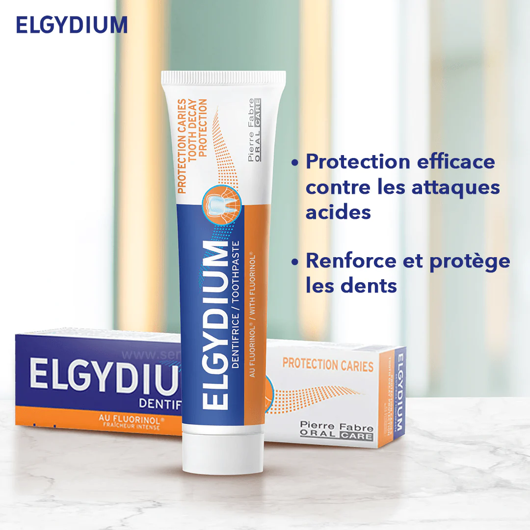 ELGYDIUM Protection Caries Dentifrice Anti-Caries Fluor Actif 75ml - Image 2
