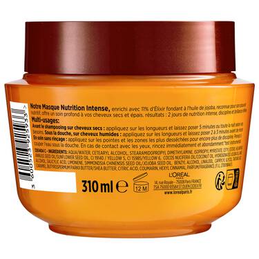 ELSEVE Huile Extraordinaire Jojoba Masque Nutrition Intense 300ml Cheveux Très Secs Réparation Profonde Brillance - Image 2