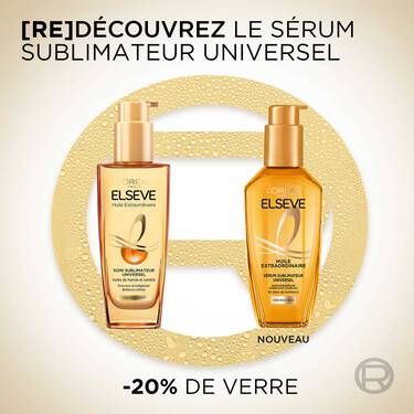 ELSEVE Huile Extraordinaire Cheveux Très Secs Kit Shampooing 200ml + Sérum 100ml Nutrition Intense Brillance - Image 4