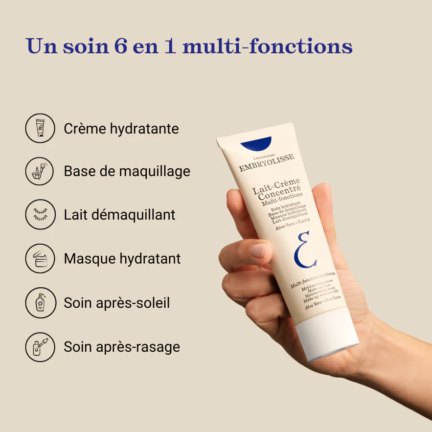 EMBRYOLISSE Coffret Lait-Crème Concentré 75ml + Gel-Crème Visage 30ml Hydratation - Image 2