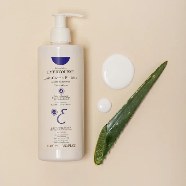 EMBRYOLISSE Lait-Crème Fluide+ 400ml Lait Hydratant Corps Visage Nutrition Intense Toute Peau - Image 2