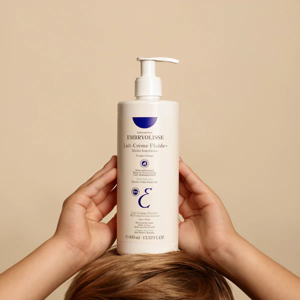 EMBRYOLISSE Lait-Crème Fluide+ 400ml Lait Hydratant Corps Visage Nutrition Intense Toute Peau - Image 4