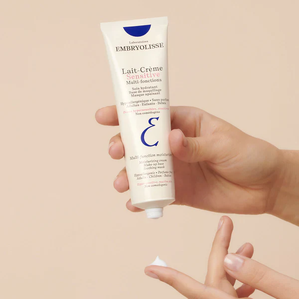 Embryolisse Lait-Crème Sensitive 100ml Crème Hydratante Peaux Sensibles Apaisante Multi-Usages - Image 2