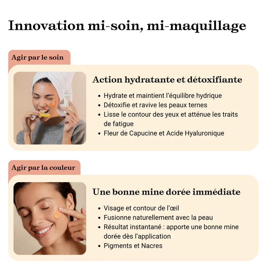 Embryolisse Soin Blush De Peau Abricot Lumière 30ml Soin Teinté Hydratant Éclat Doré - Image 9