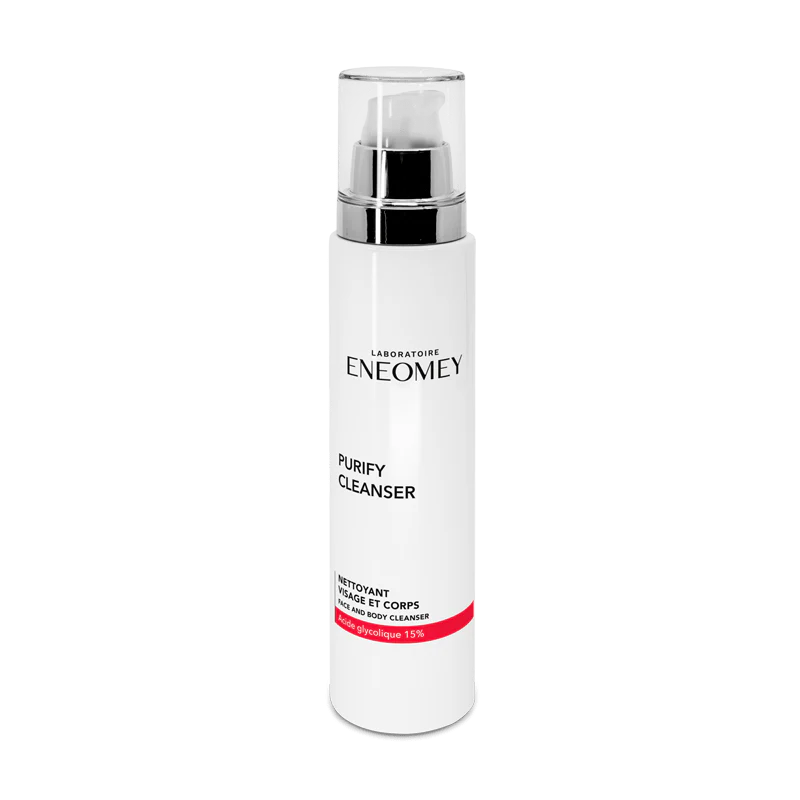 ENEOMEY Purify Cleanser Nettoyant Visage Corps 150ml Gel Purifiant Antibactérien Peaux Grasses Acnéiques Imperfections pH Physiologique