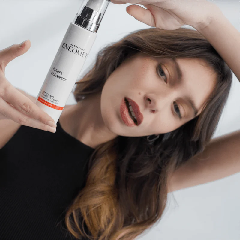 ENEOMEY Purify Cleanser Nettoyant Visage Corps 150ml Gel Purifiant Antibactérien Peaux Grasses Acnéiques Imperfections pH Physiologique - Image 4