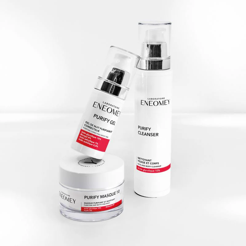 ENEOMEY Purify Cleanser Nettoyant Visage Corps 150ml Gel Purifiant Antibactérien Peaux Grasses Acnéiques Imperfections pH Physiologique - Image 5