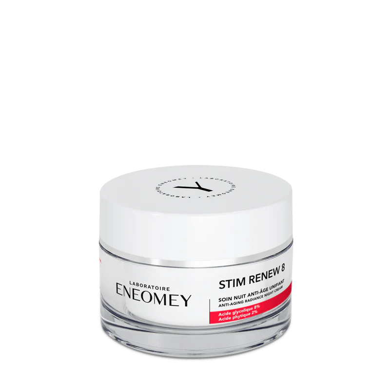 ENEOMEY Stim Renew 8 Soin Nuit Anti-Âge Unifiant 50ml Renouvellement Cellulaire Rétinol Acides de Fruits Éclat Tous Types de Peaux