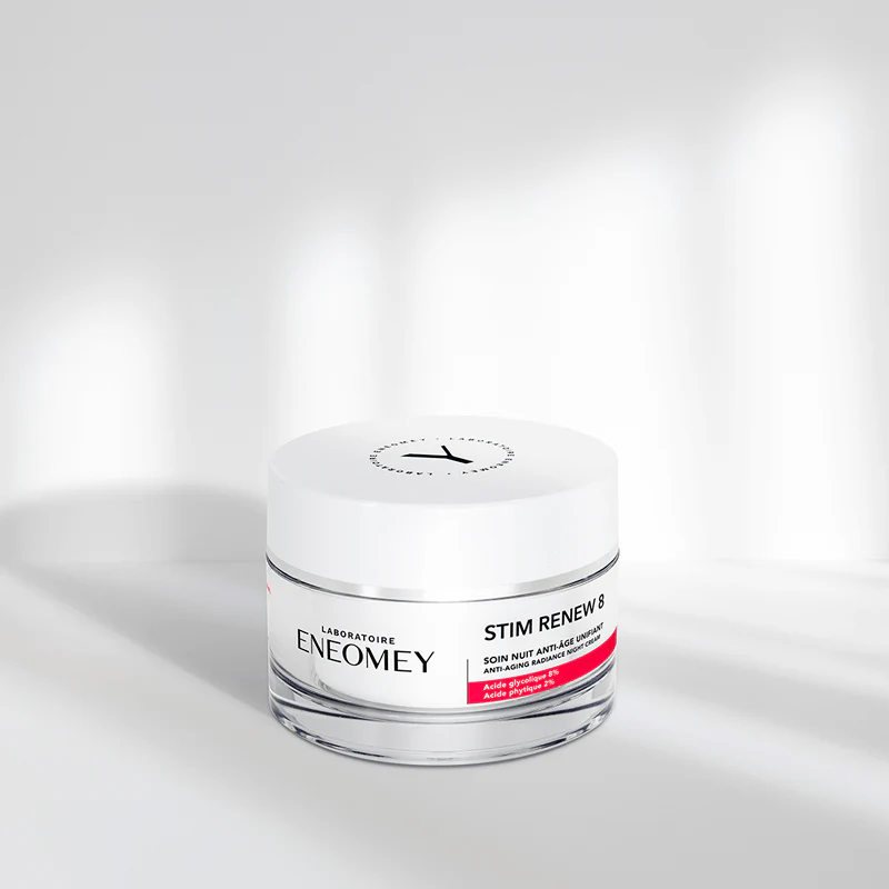 ENEOMEY Stim Renew 8 Soin Nuit Anti-Âge Unifiant 50ml Renouvellement Cellulaire Rétinol Acides de Fruits Éclat Tous Types de Peaux - Image 2