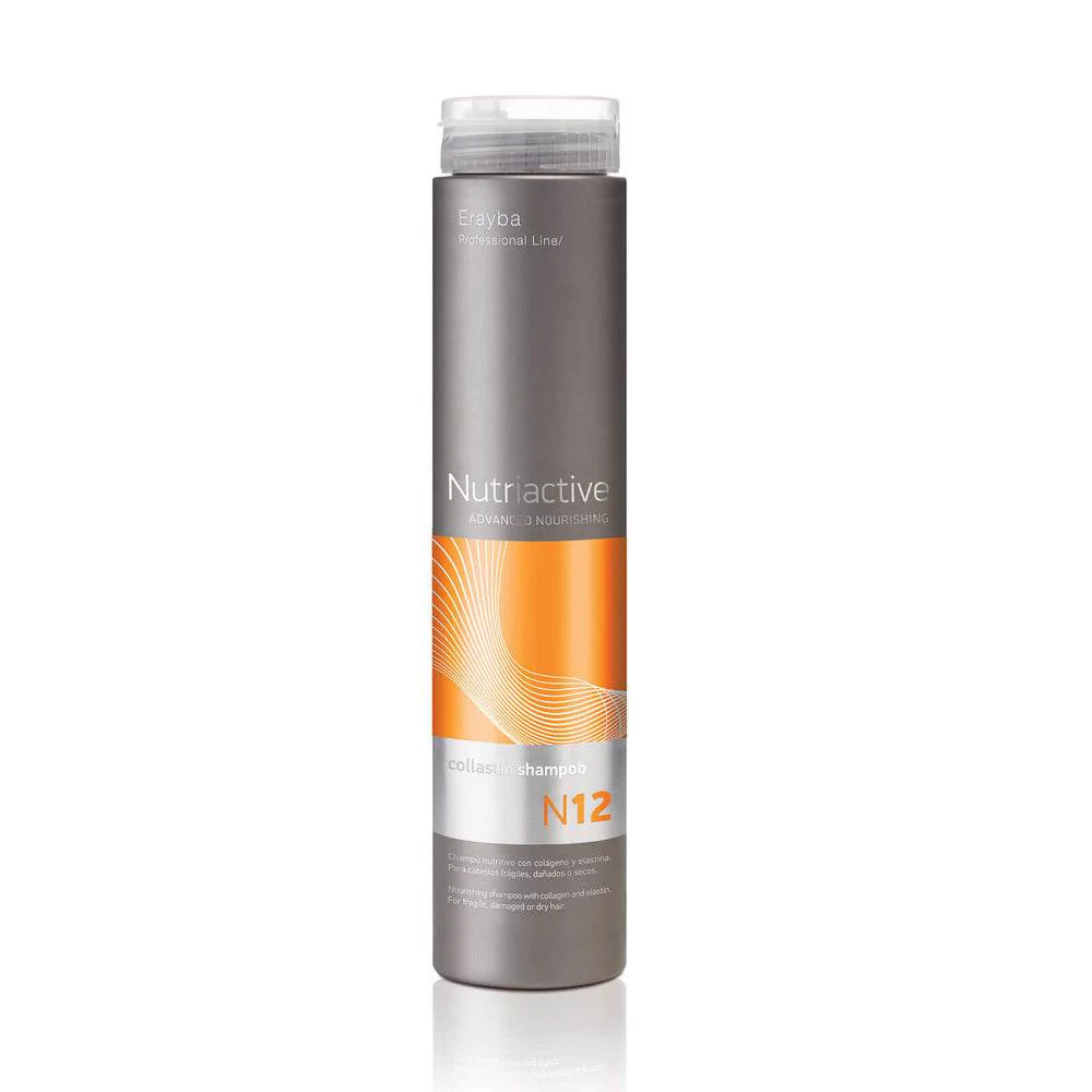 ERAYBA Nutriactive N12 Collastin Shampooing - Collagène Élastine Cheveux Abîmés 250ml