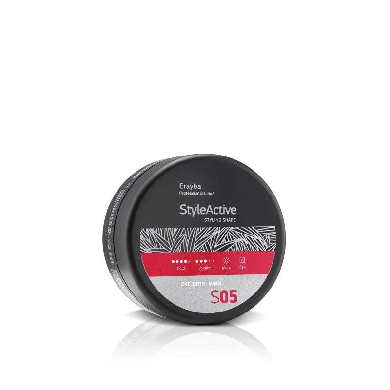 ERAYBA StyleActive S05 Wax Extreme - Cire Coiffante Brillante Forte Tenue 90ml