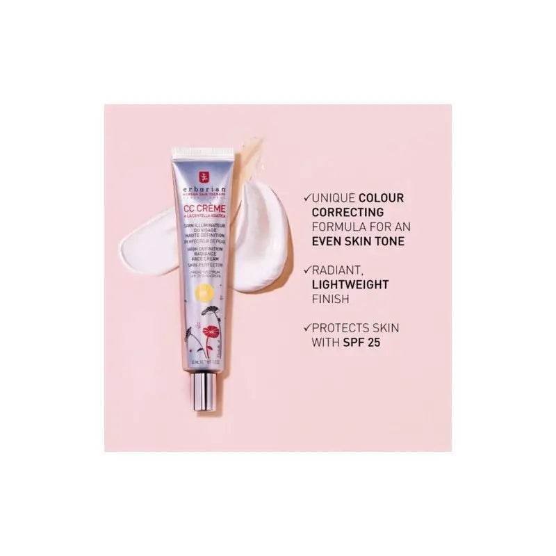 ERBORIAN CC Crème Doré à la Centella Asiatica Spf 25 | 45 ml - Image 2