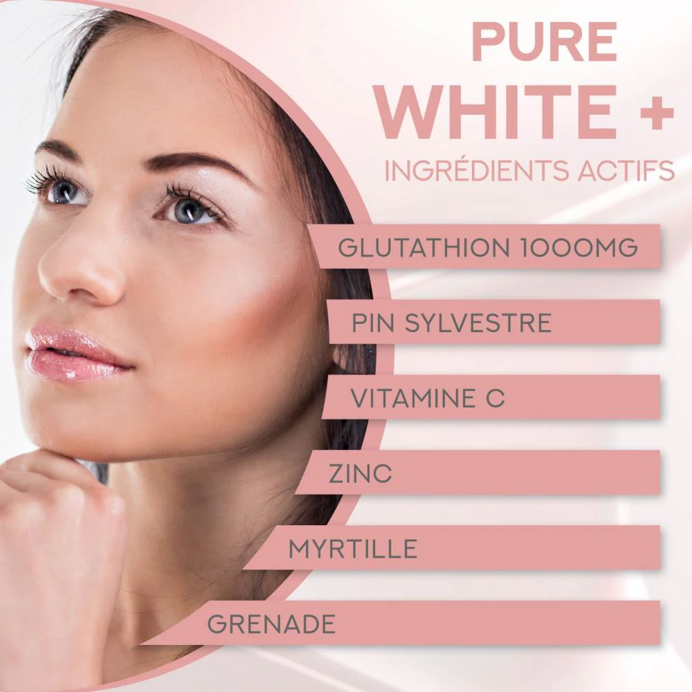 ERIC FAVRE Pure White+ 10x15ml Complément Alimentaire Beauté Peau Éclatante Antioxydant - Image 2