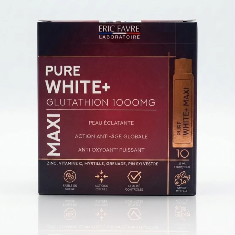 Eric Favre Pure White Glutathion 1000mg Maxi 10Doses x 25ml