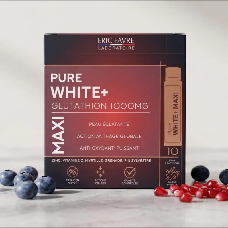 Eric Favre Pure White Glutathion 1000mg Maxi 10Doses x 25ml - Image 2