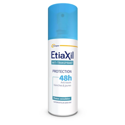 ETIAXIL Anti-Transpirant Protection 48H 100ml Aérosol Efficacité Longue Durée Transpiration Modérée Usage Quotidien