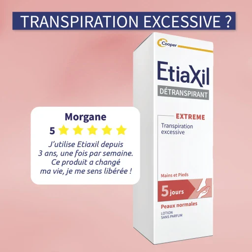 ETIAXIL Détranspirant Peaux Normales Lotion Mains et Pieds 100ml Anti-Transpiration Excessive Efficacité Clinique 5 Jours Protection Longue Durée - Image 9