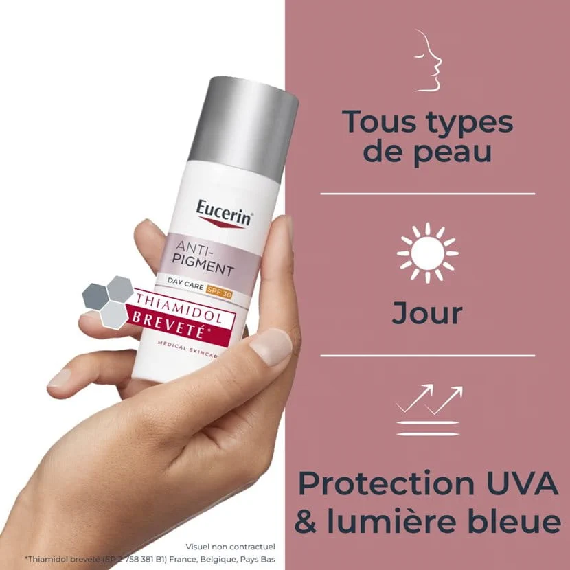 EUCERIN Anti-Pigment Soin Jour SPF30 50ml Thiamidol Anti-Taches Protection Solaire - Image 4