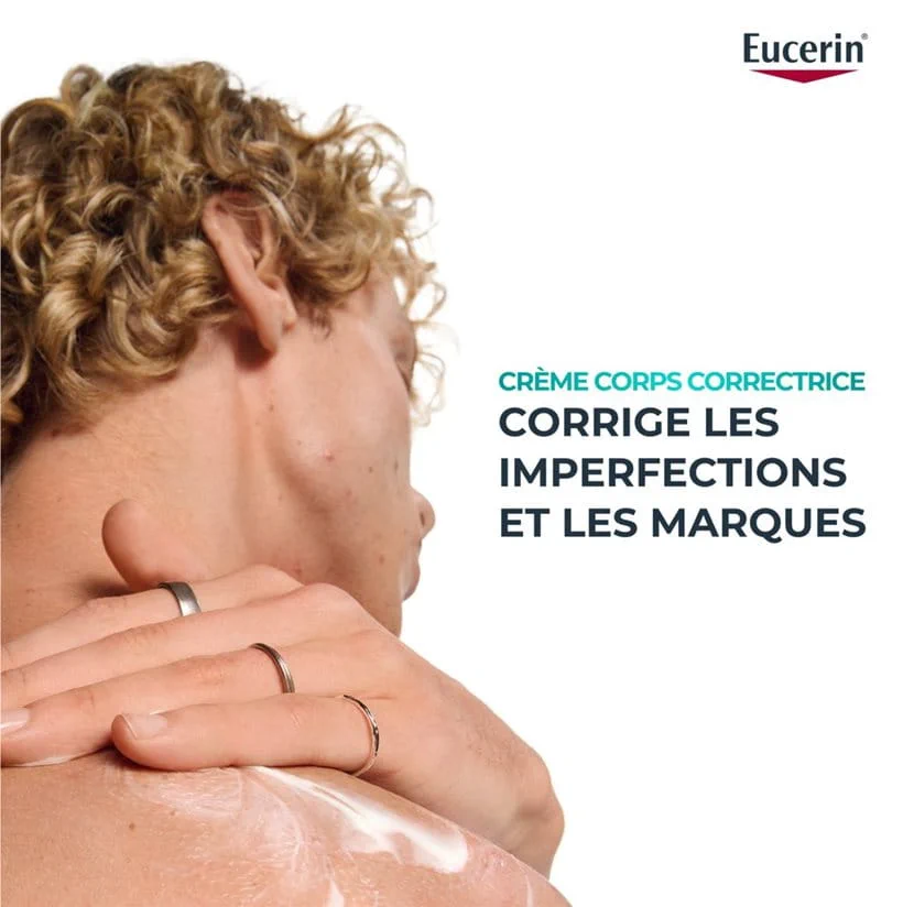 EUCERIN Dermopure Crème Corps Triple Action 200ml Acné Corporelle Exfolie Hydrate - Image 2