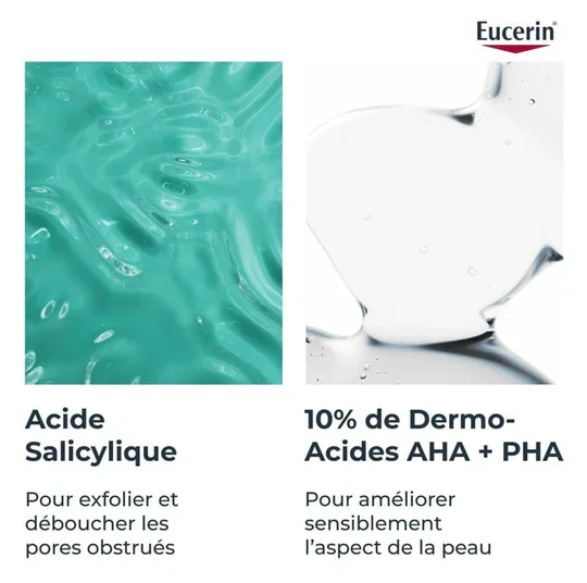EUCERIN Dermopure Clinical Peeling 10 Soin de Nuit Rénovateur 40ml Acide Glycolique AHA Peaux Acnéiques Imperfections - Image 3