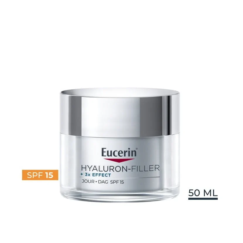 EUCERIN Hyaluron-Filler Soin Jour 3x Effect SPF15 50ml Anti-Rides Acide Hyaluronique Rides Comblées - Image 2