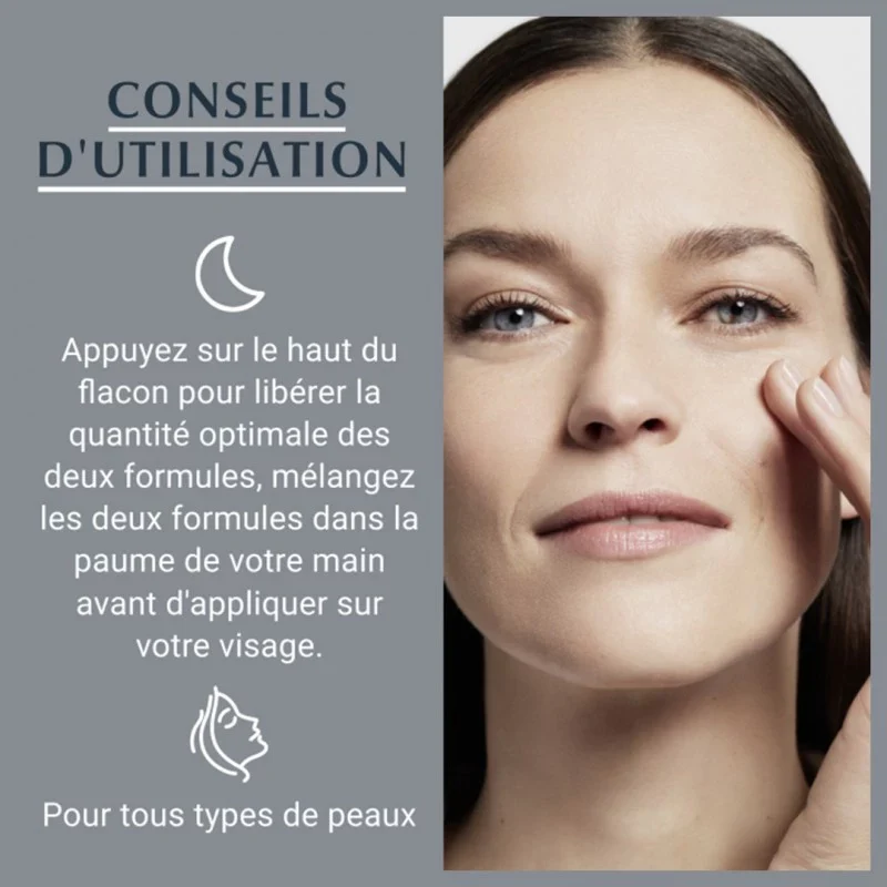 EUCERIN HYALURON-FILLER Peeling & Sérum Nuit 30ml Double Action Anti-Rides Exfoliation Douce Acide Hyaluronique Régénération - Image 4