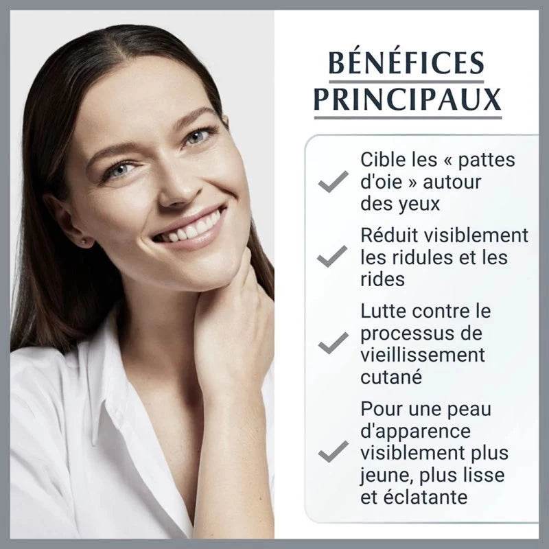 EUCERIN HYALURON-FILLER Soin Contour Yeux SPF15 15ml Anti-Rides Acide Hyaluronique Protection Solaire Testé Ophtalmologiquement - Image 3