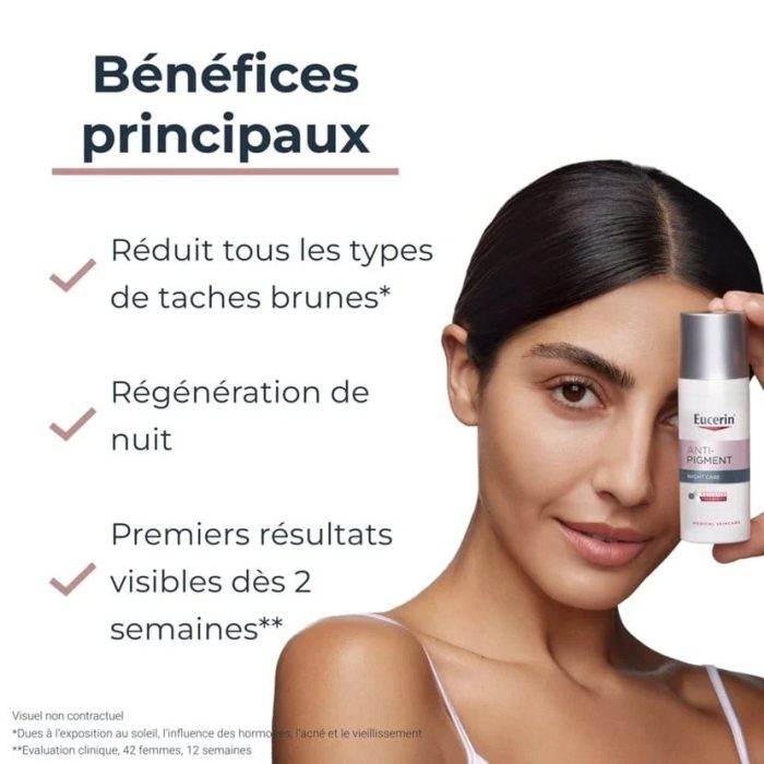 EUCERIN Anti-Pigment Soin de Nuit 50ml Thiamidol Breveté Anti-Taches Régénération Nocturne Dermatologique - Image 2