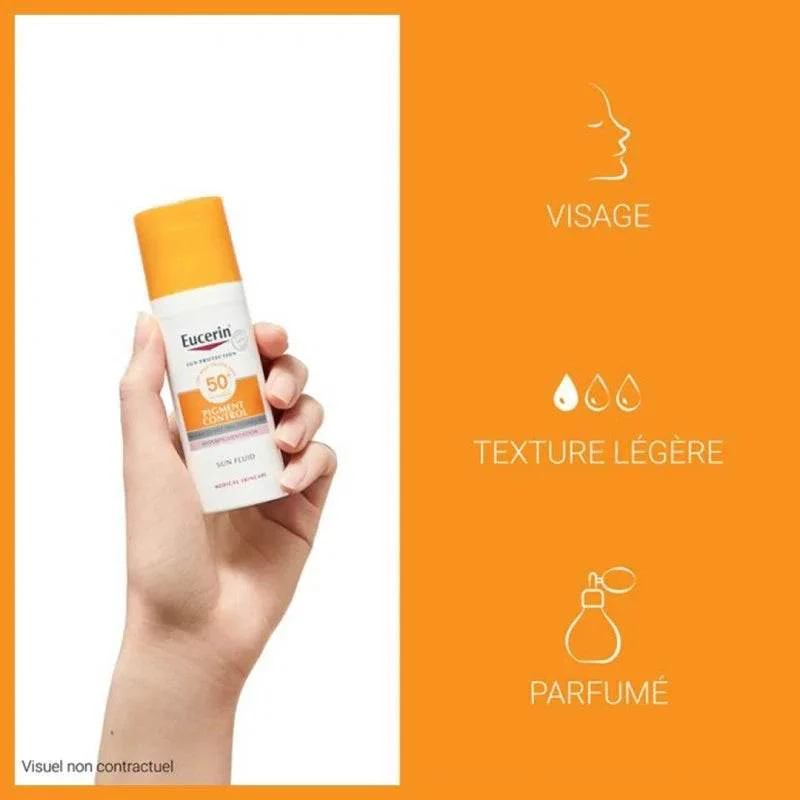 EUCERIN SUN Pigment Control Fluid SPF50+ 50ml Anti-Taches Thiamidol Breveté Teint Unifié - Image 5