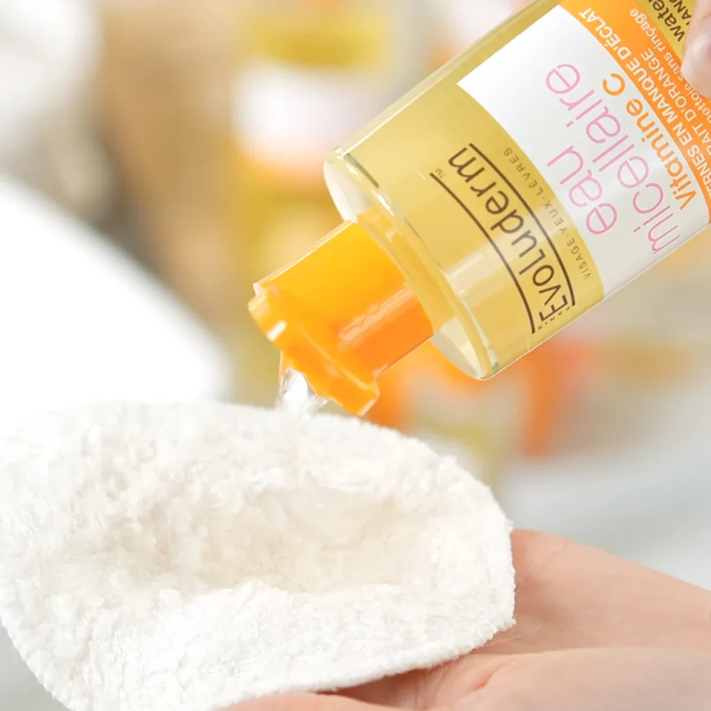 EVOLUDERM Eau Micellaire Vitamine C 250ml Démaquillant Nettoyant Éclat Tous Types Peaux - Image 5