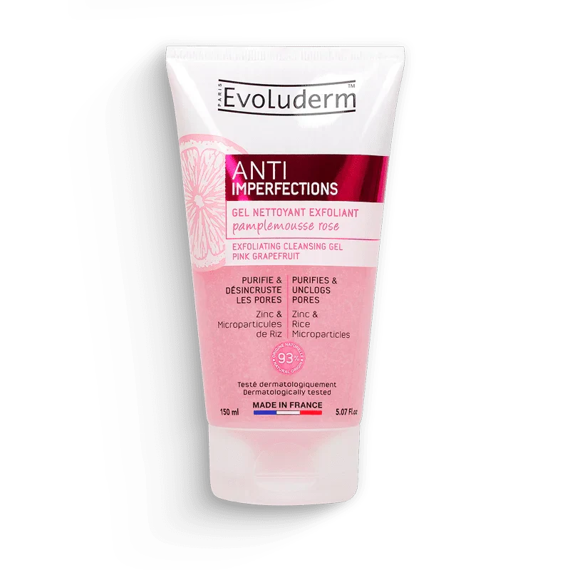 Evoluderm Gel Nettoyant Exfoliant Anti-Imperfection 150ml