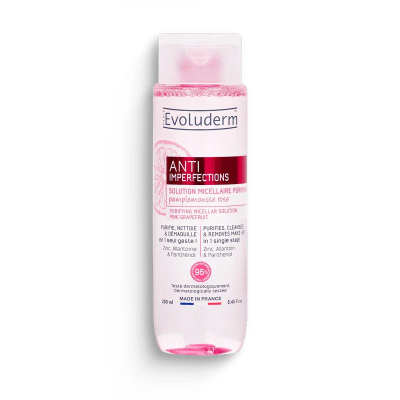 EVOLUDERM Gel Nettoyant Purifiant Anti-Imperfection 250ml Peaux Grasses