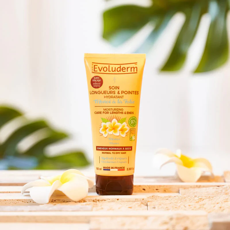 EVOLUDERM Soin Longueurs Et Pointes Monoï A La Folie 100ml Soin Cheveux Nutrition Réparation - Image 2