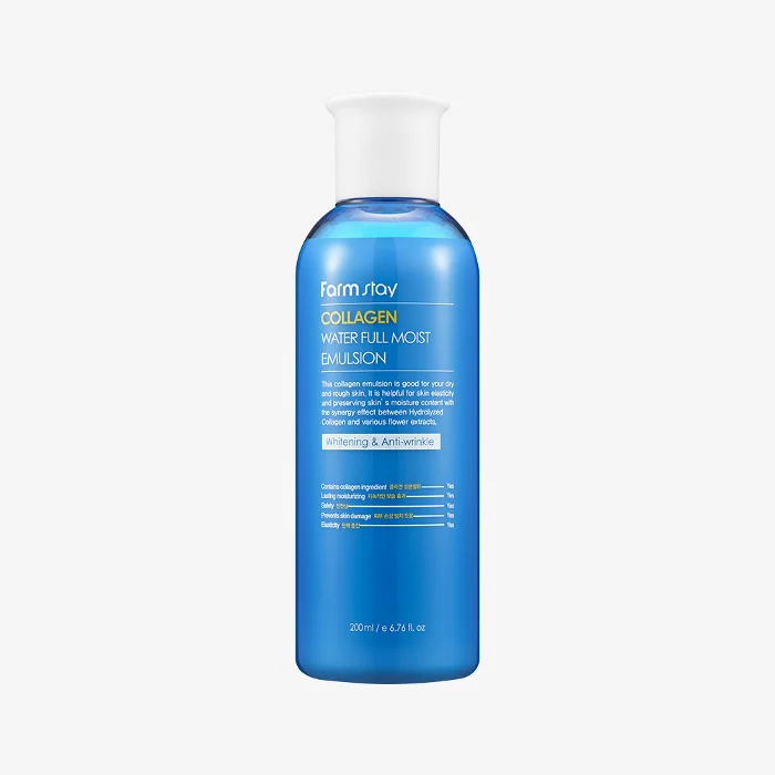 FARMSTAY Collagen Water Full Moist Emulsion 200ml Émulsion Hydratante Collagène