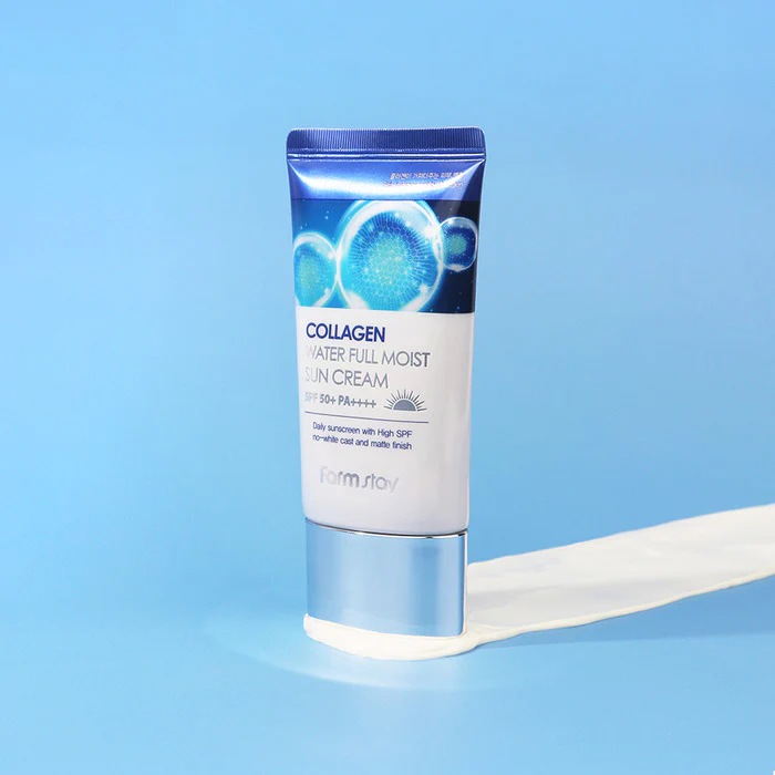 FARMSTAY Collagen Water Full Moist Sun Cream SPF50+ PA++++ 50g Protection Hydratation - Image 3