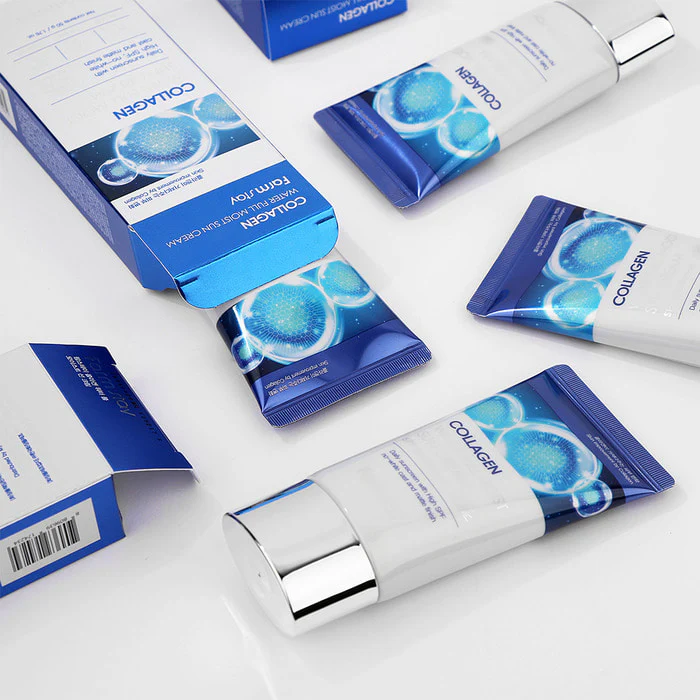 FARMSTAY Collagen Water Full Moist Sun Cream SPF50+ PA++++ 50g Protection Hydratation - Image 4