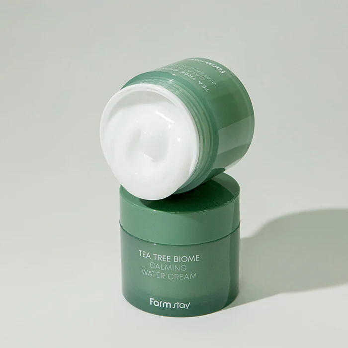 FARMSTAY Tea Tree Biome Calming Cream 80ml Crème Apaisante Peaux Sensibles Acné - Image 5